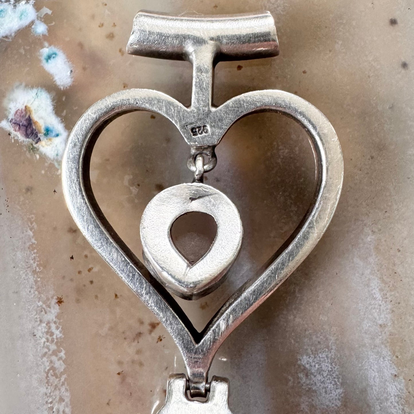 Heart pendant with rose quartz – romantic gemstone necklace