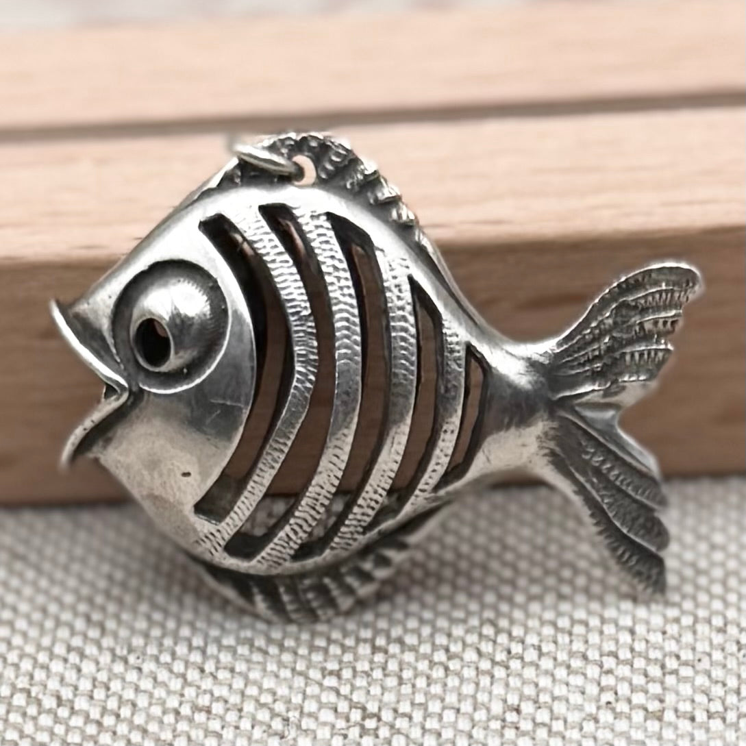 Quirky fish pendant