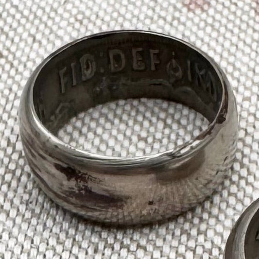 One half-crown coin ring – 1948 coin, size N (US 6.5)