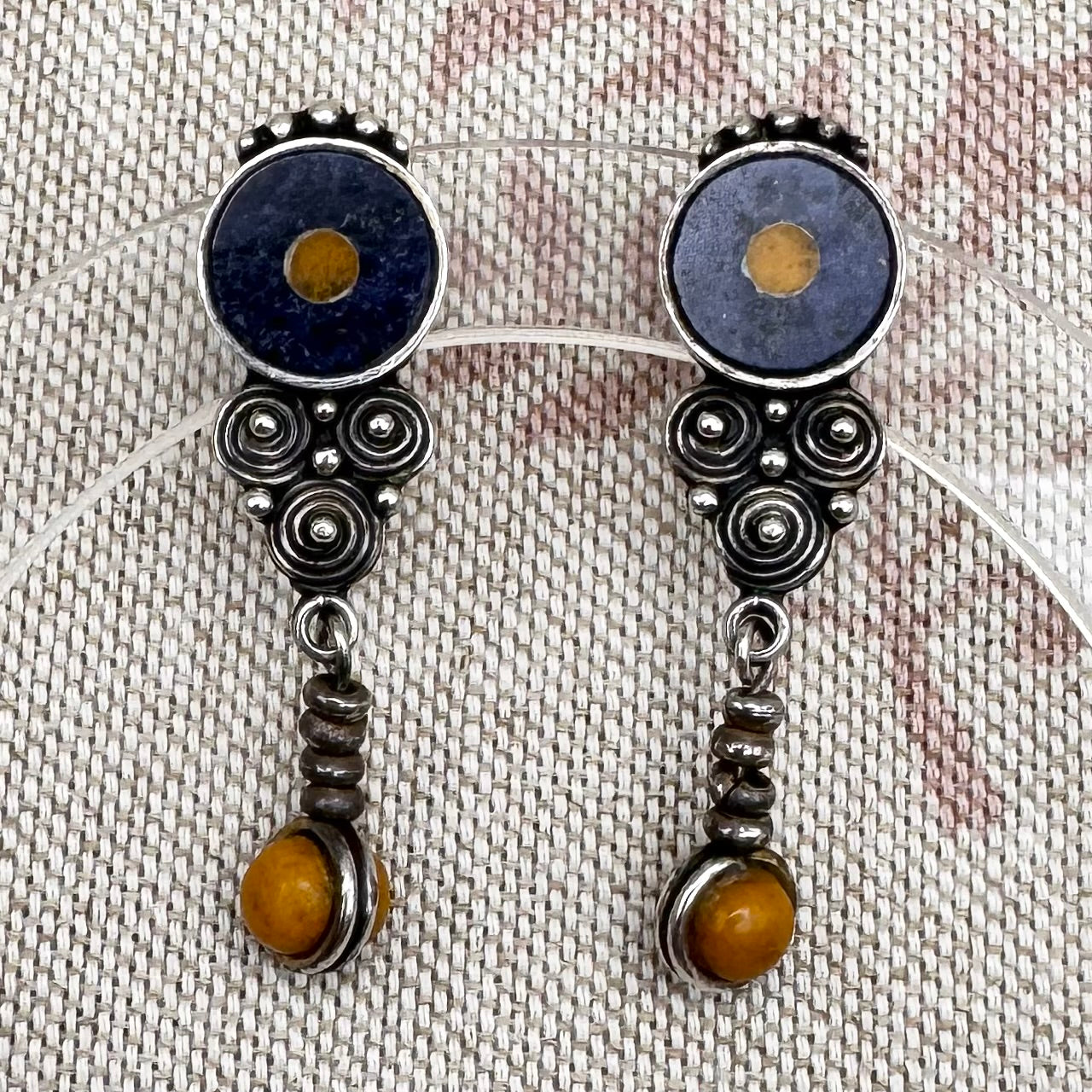 Sodalite and Jasper Drop Earrings