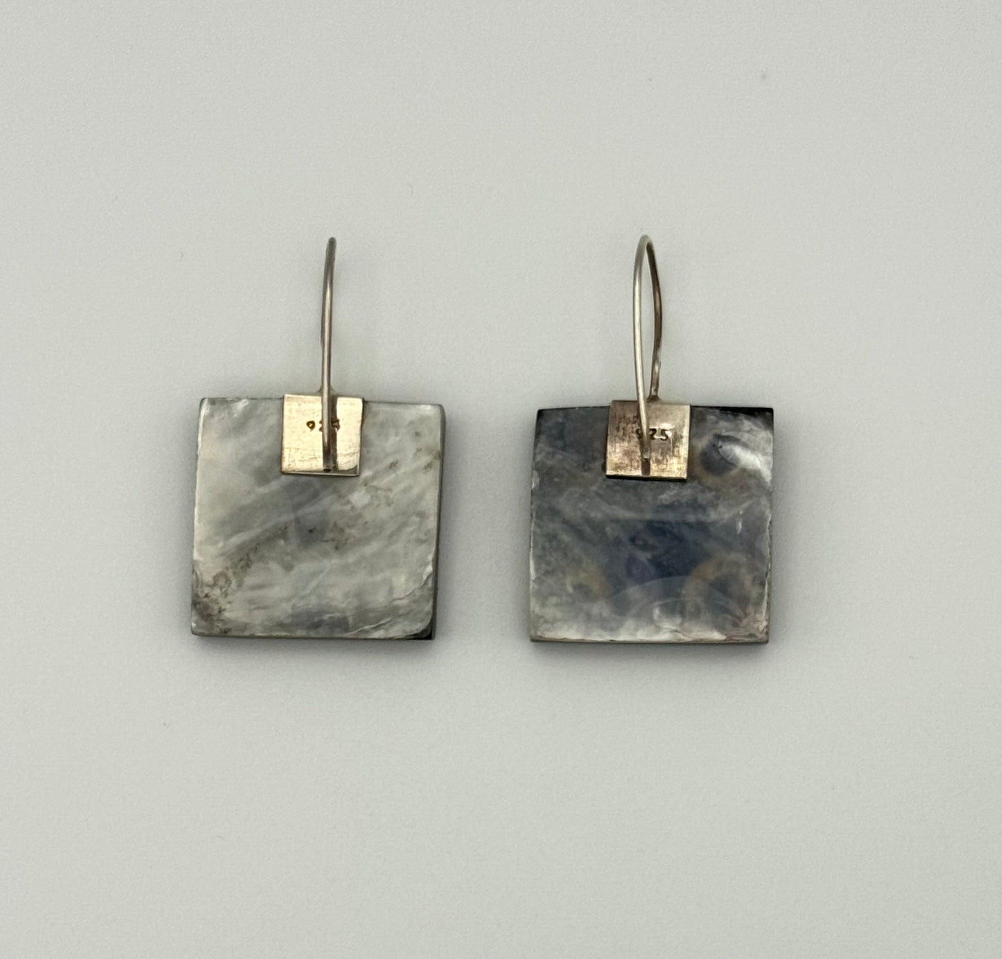 Funky square resin earrings