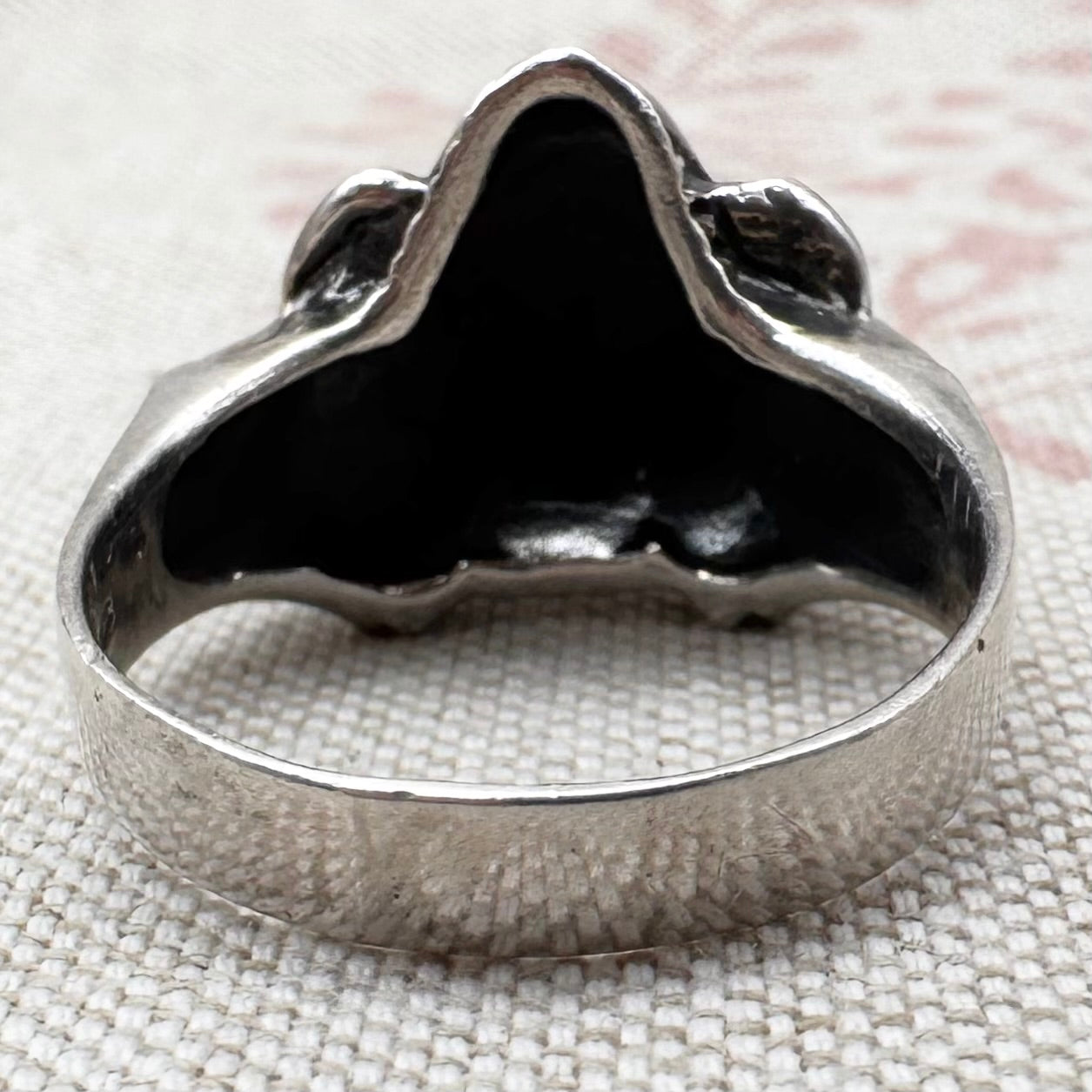 Silver skull ring, size Y.5/12