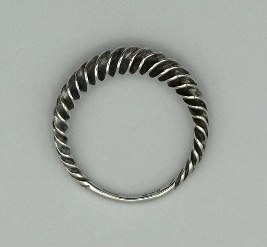 Spiral ring, London 1984, size N.5 (US 7)