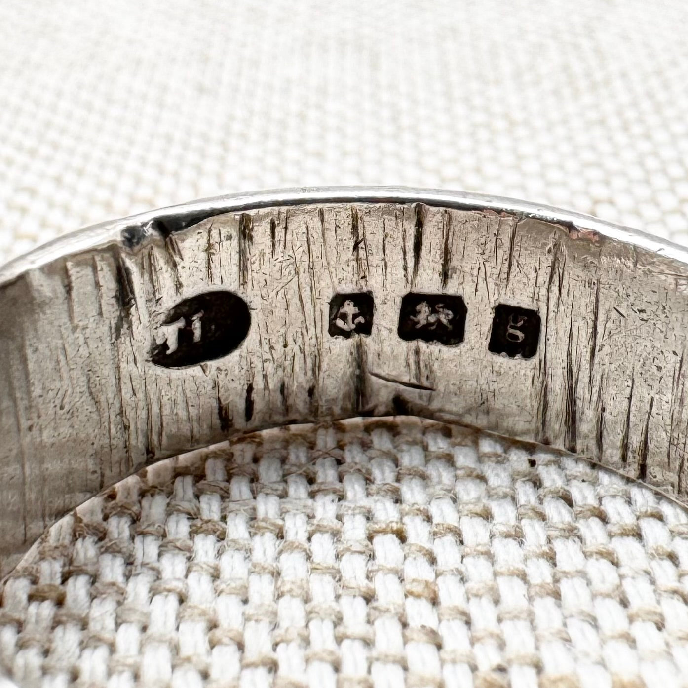 Antique Edwardian buckle ring – hallmarked Birmingham 1906, size T/9.5