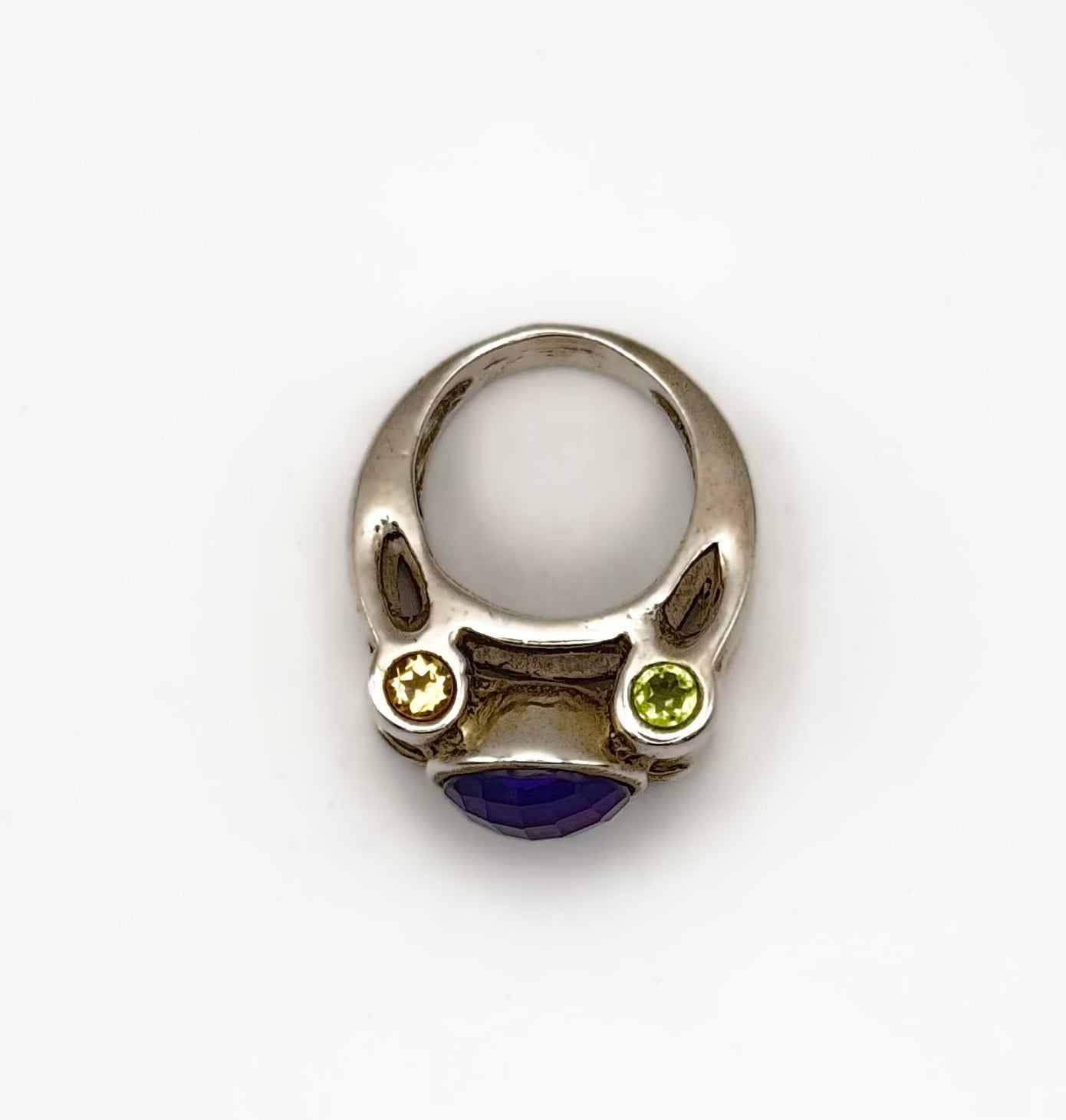 Chunky multi-stone ring, size O/7