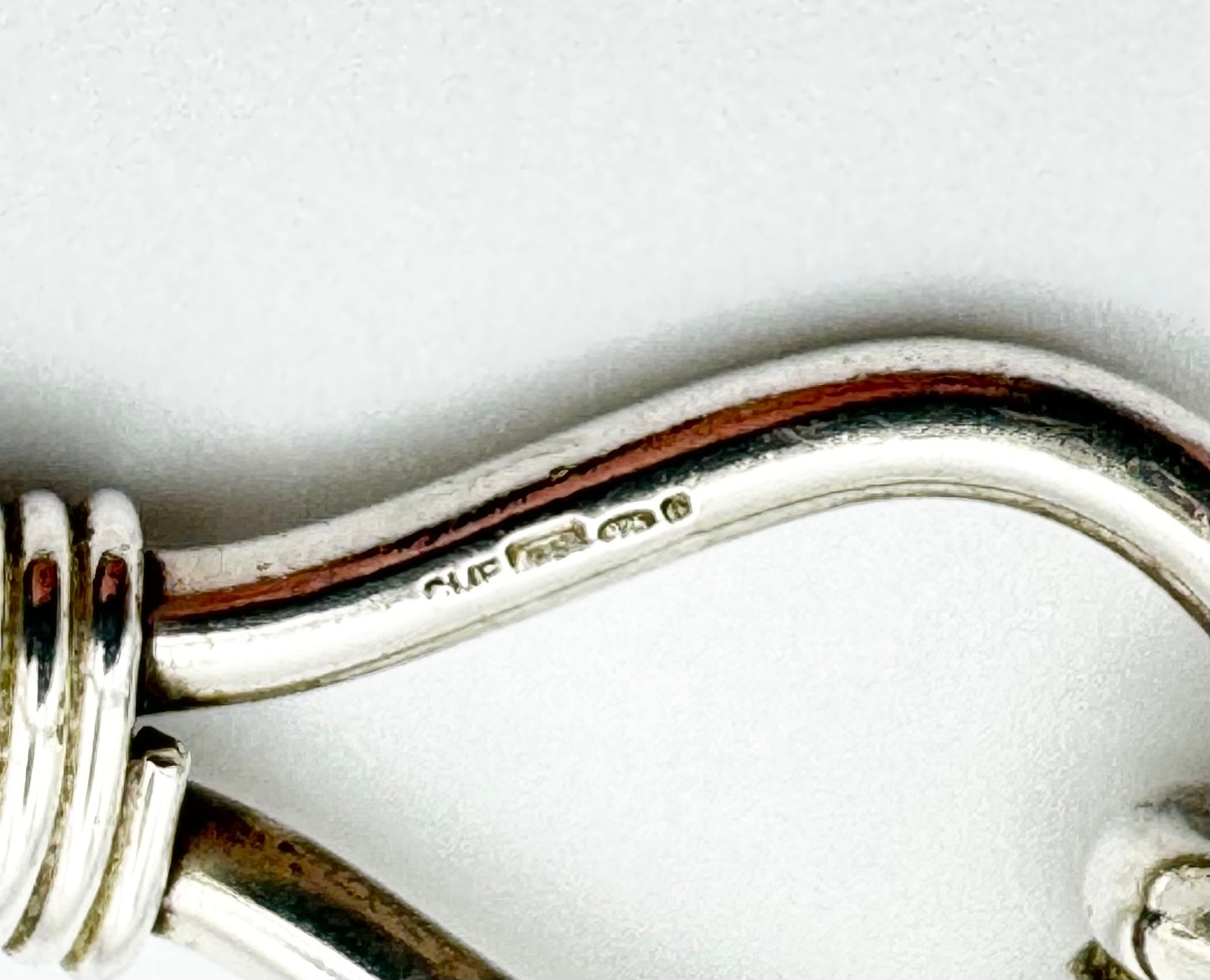 Vintage silver clasp bangle - hallmarked in Birmingham