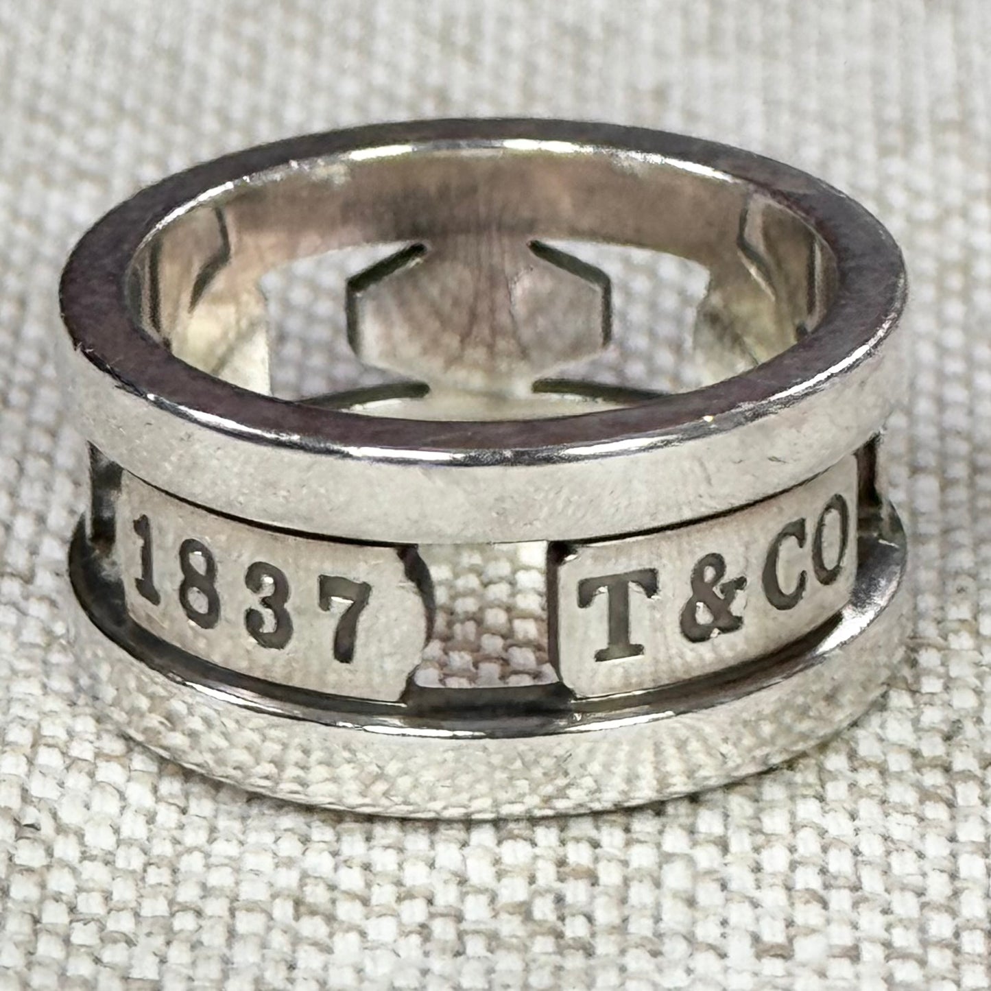 Tiffany & Co. 1837 Element ring, London 2006, size L.5/6
