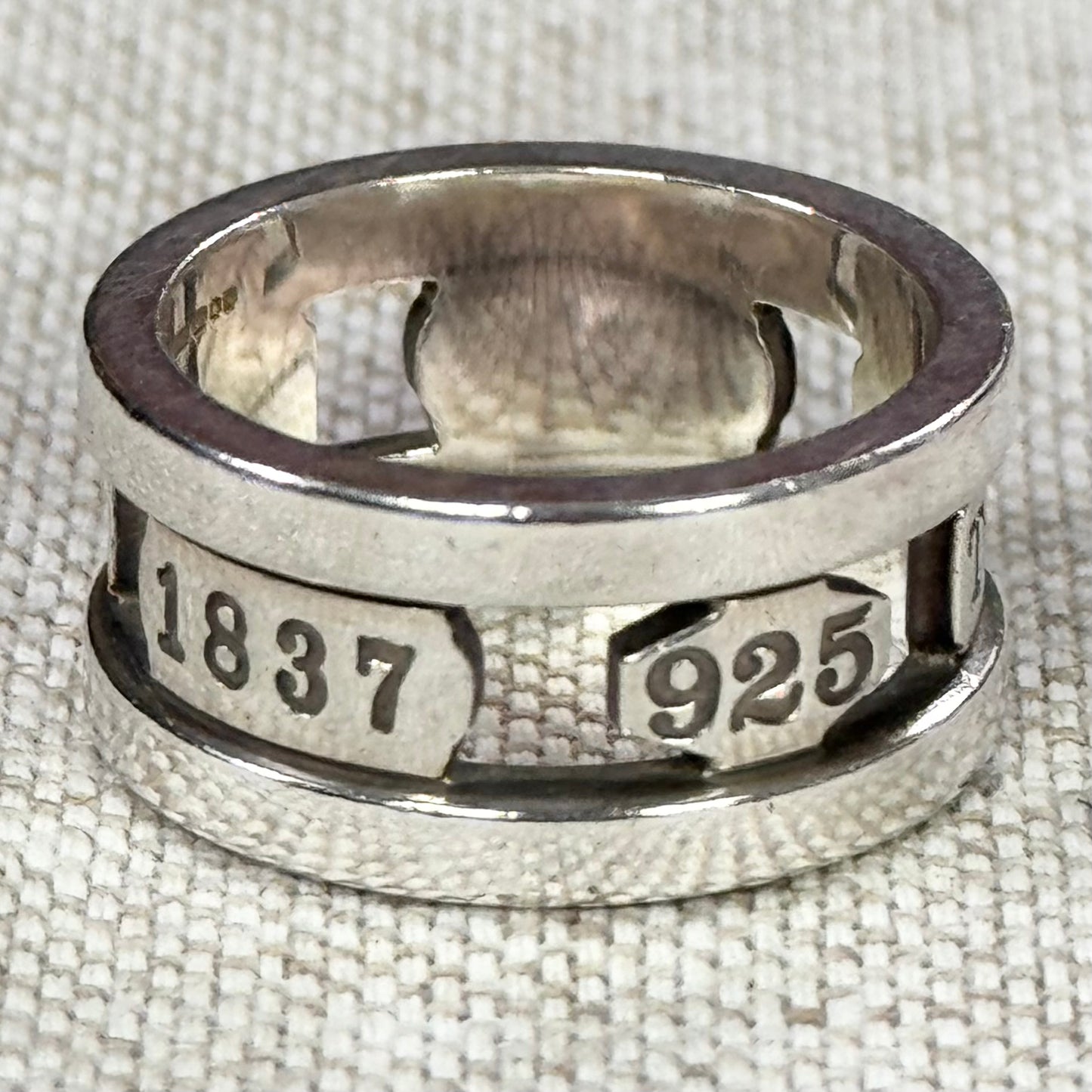 Tiffany & Co. 1837 Element ring, London 2006, size L.5/6