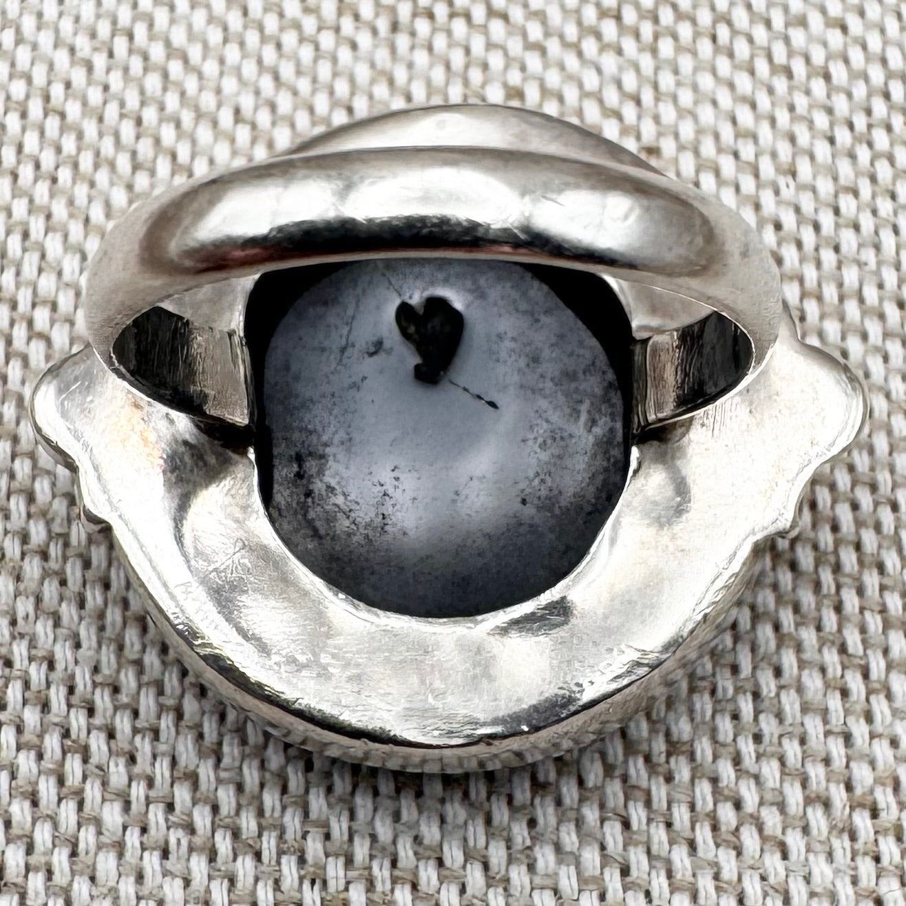 Classic black onyx ring – sleek vintage design, size N/6.5