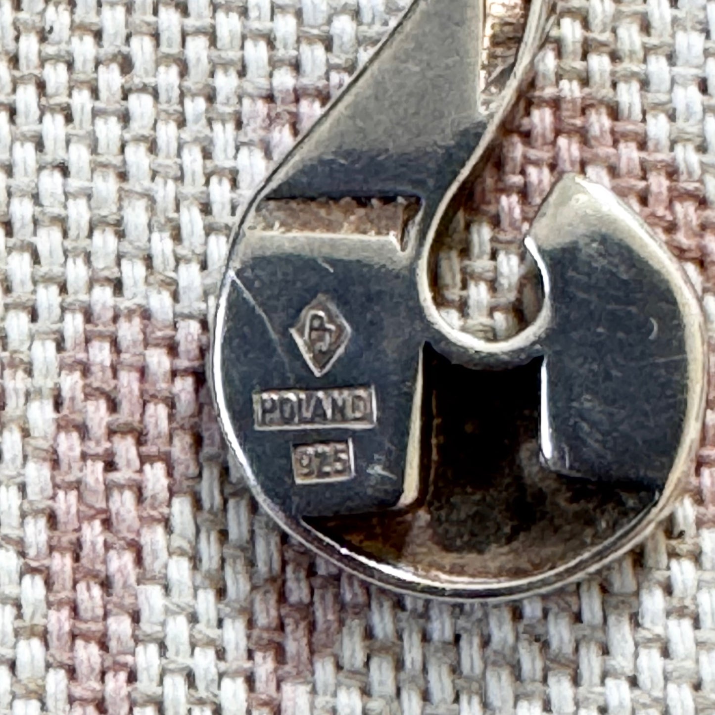 Amber inlay earrings – retro drop design