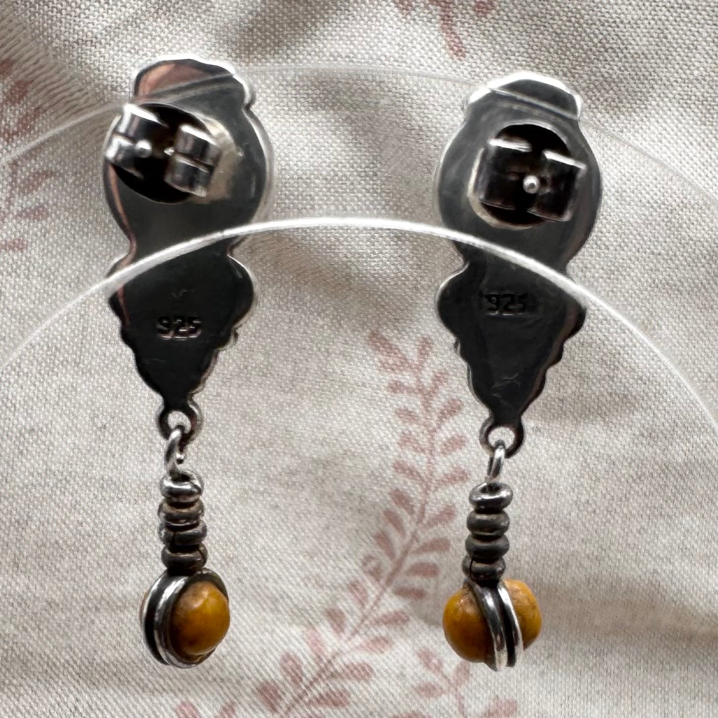 Sodalite and Jasper Drop Earrings