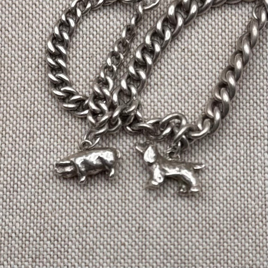 Antique Edwardian charm bracelet, Chester 1907