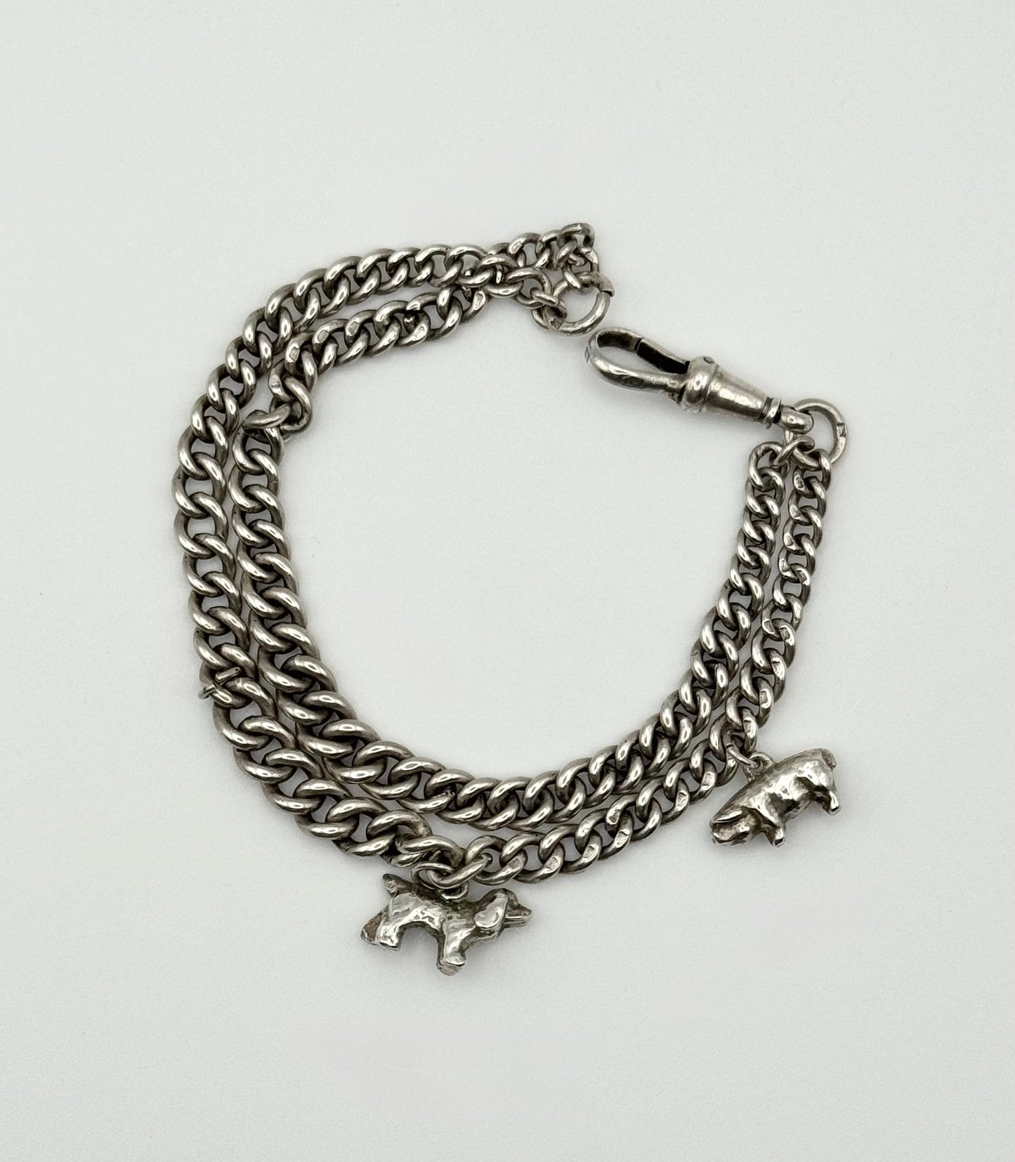 Antique charm bracelet, Chester 1907