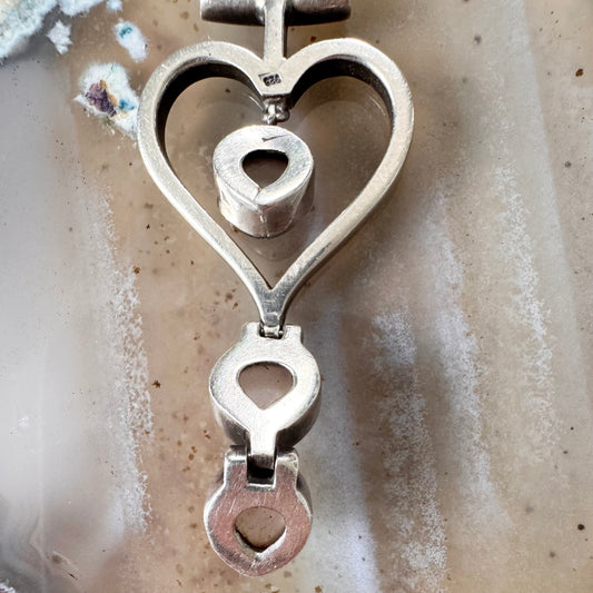 Heart pendant with rose quartz – romantic gemstone necklace