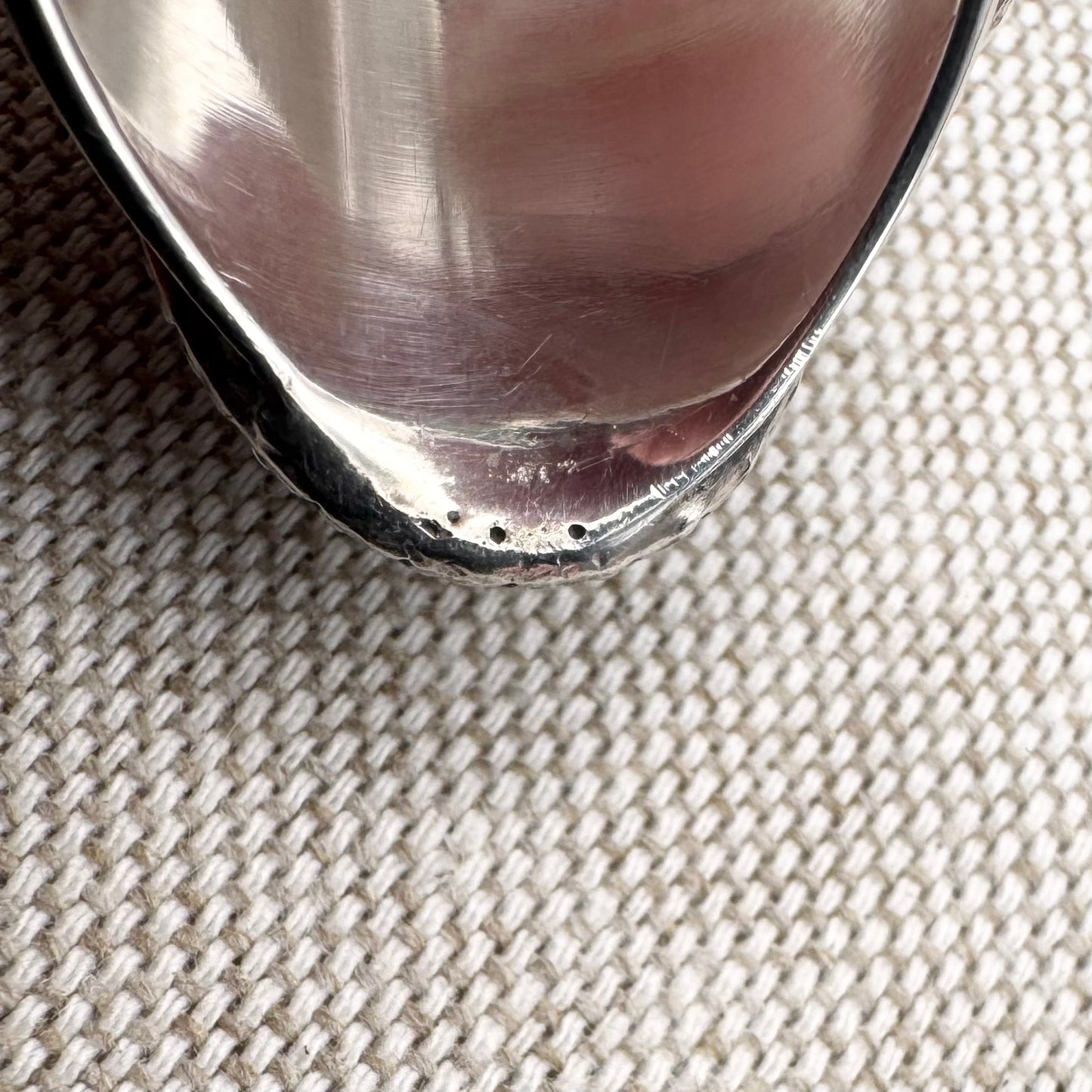 Black onyx snake ring in sterling silver by 'Gypsy Silver', size O (US 7), hallmarked London 2022