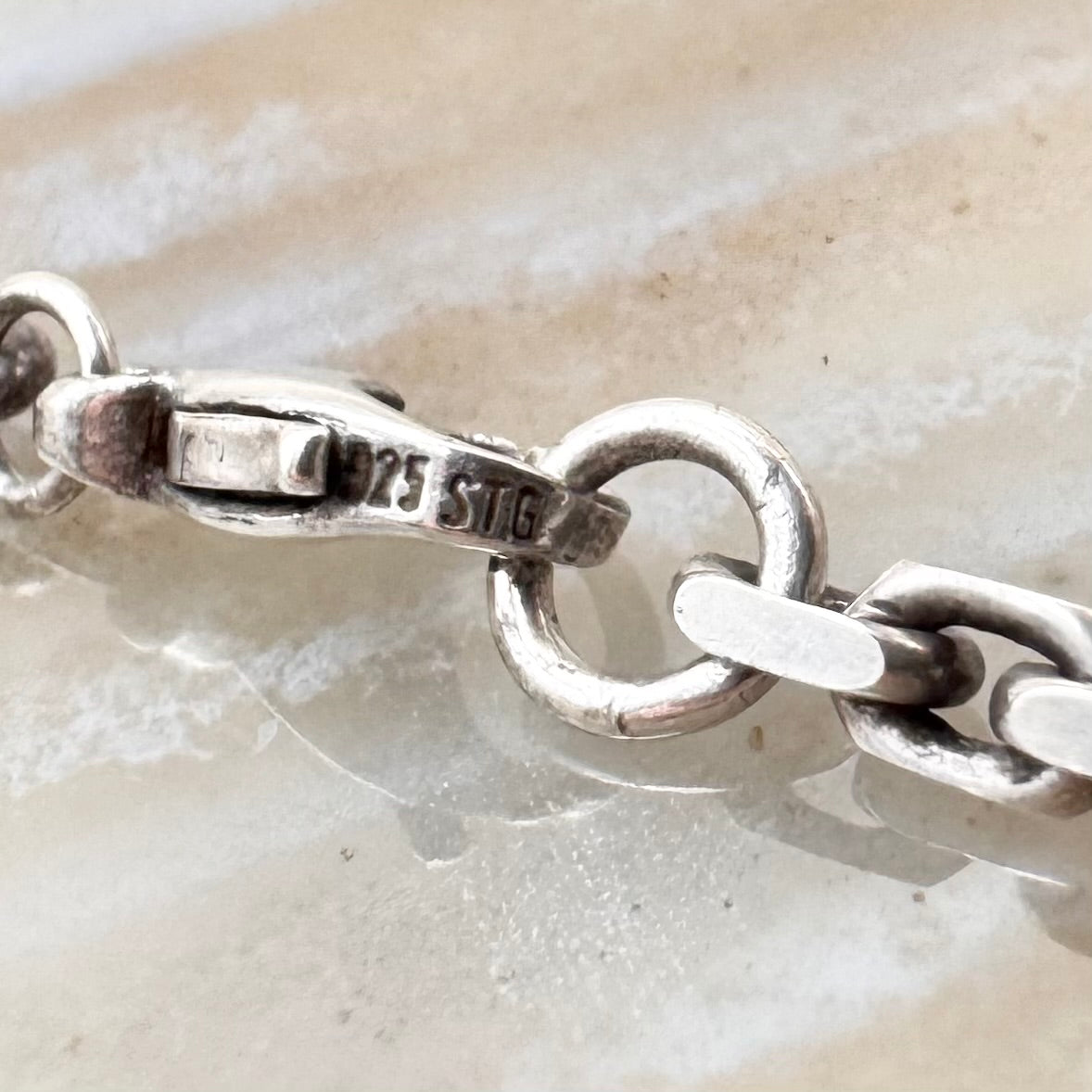 Artisan silver necklace with pearls