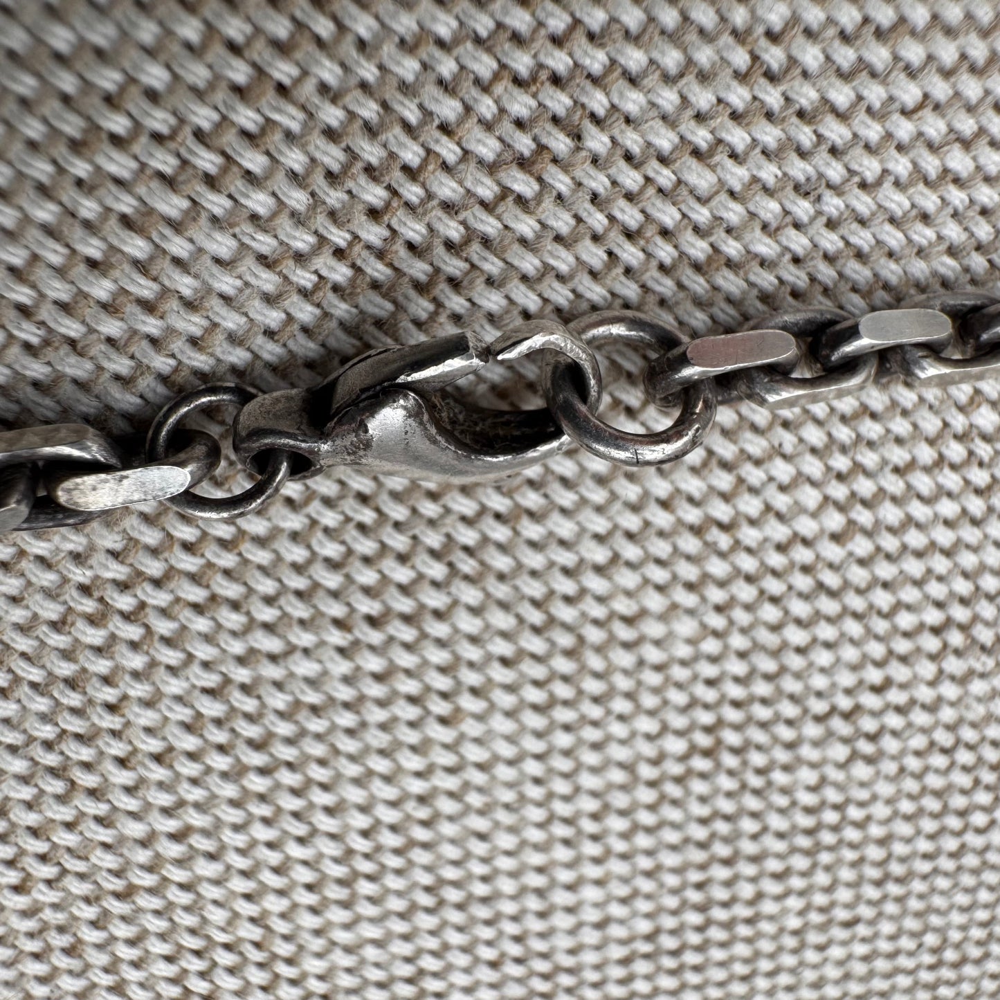 Artisan silver necklace with pearls
