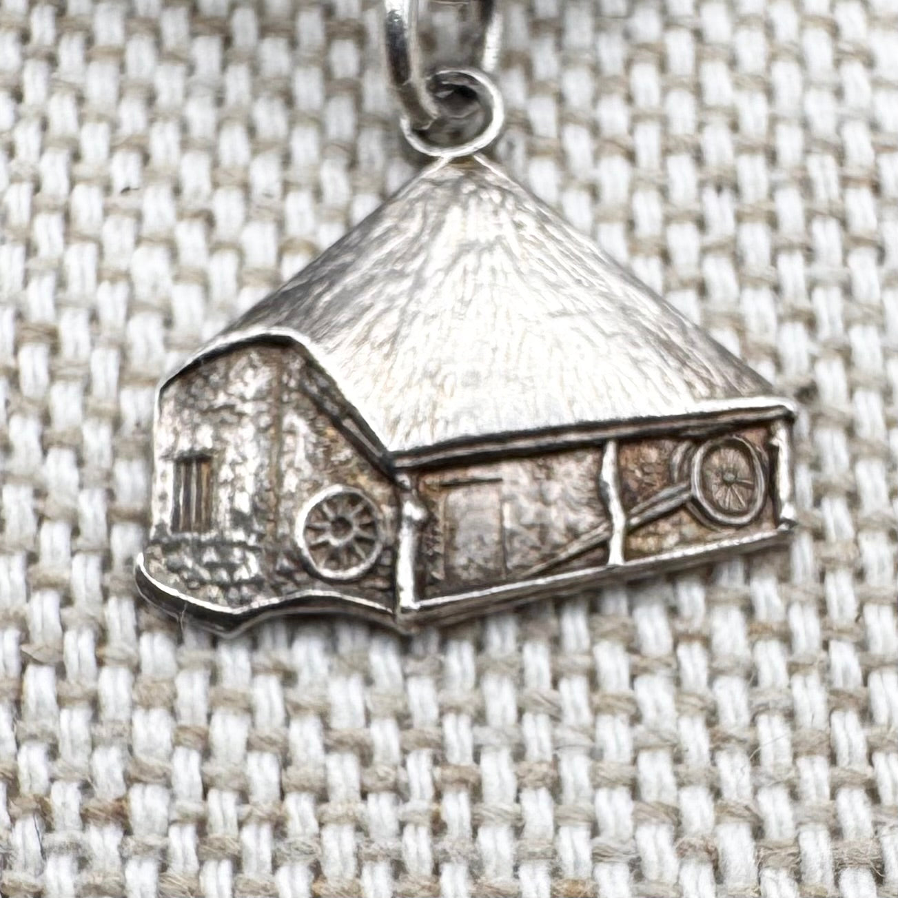 Vintage silver charm bracelet