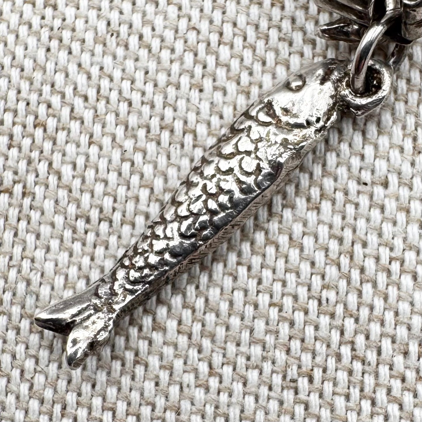 Vintage silver charm bracelet