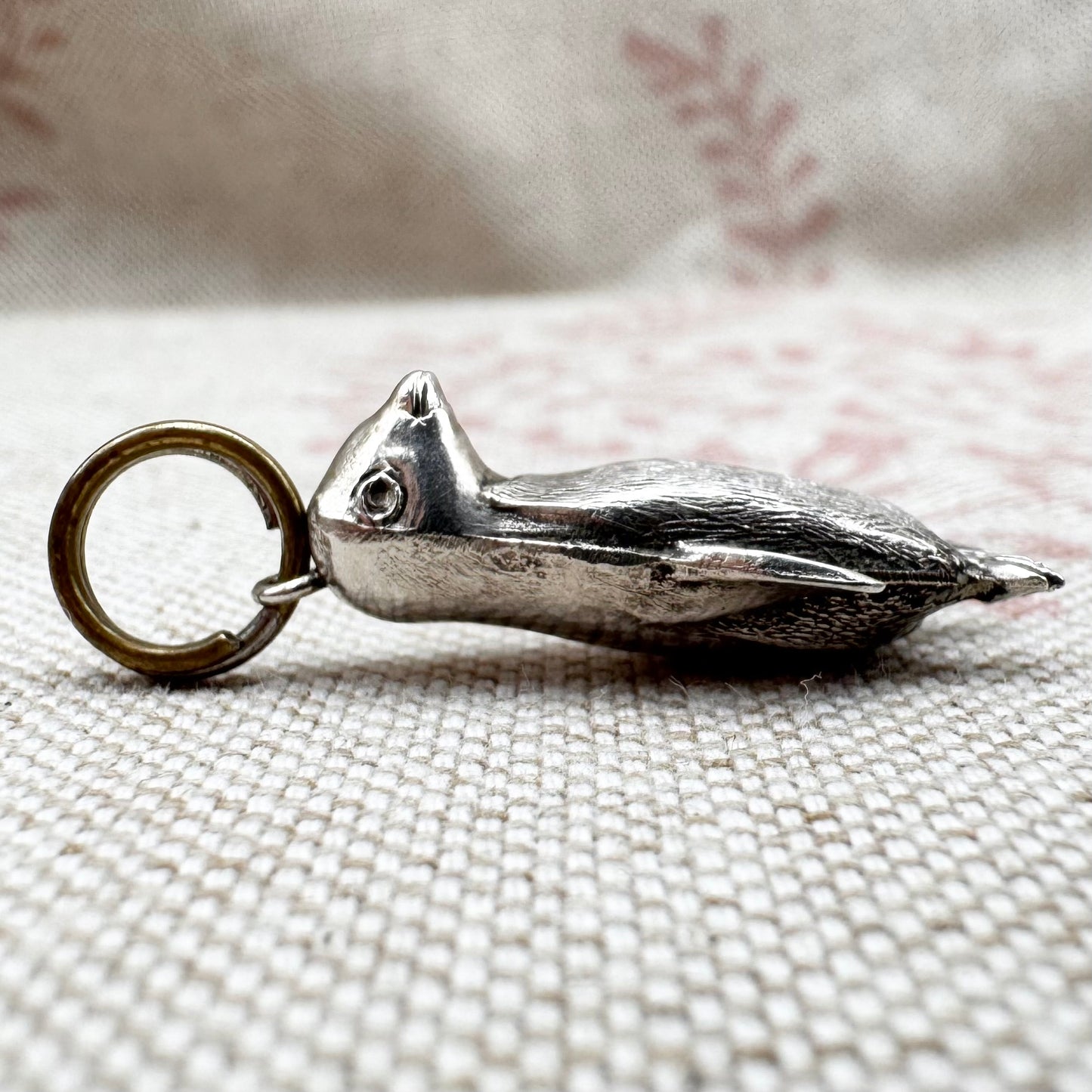 Silver penguin charm or pendant