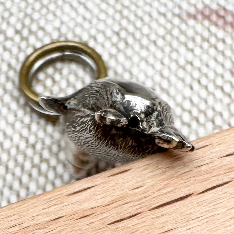 Silver penguin charm or pendant