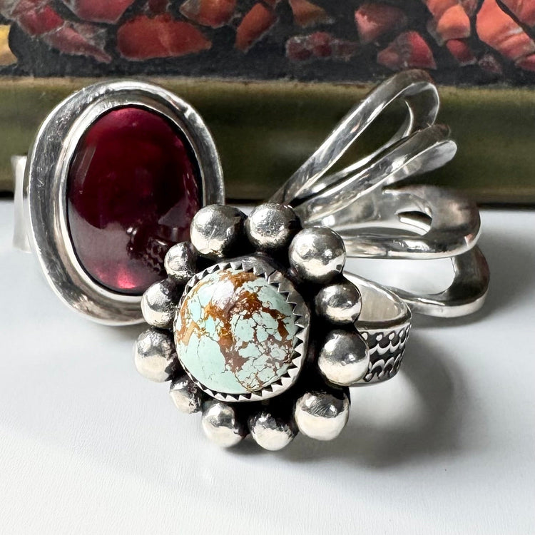 Collection of silver rings