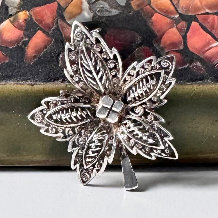 Sun in Splendour silver brooch