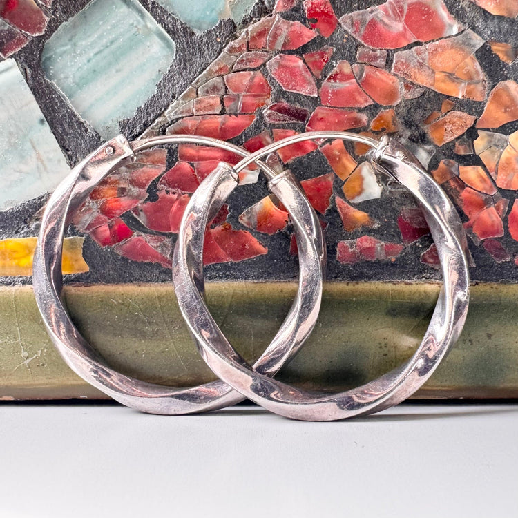 Collection of silver earrings