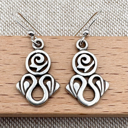 Mackintosh style earrings, Edinburgh import 1998