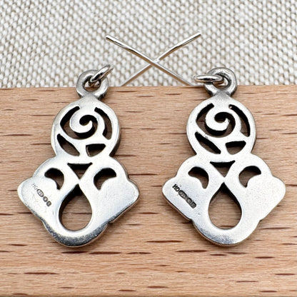 Mackintosh style earrings, Edinburgh import 1998