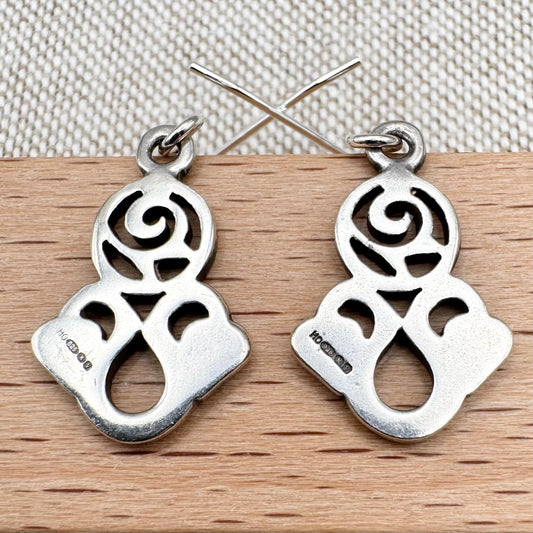 Mackintosh style earrings, Edinburgh import 1998