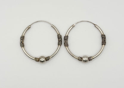 Bali hoop earrings