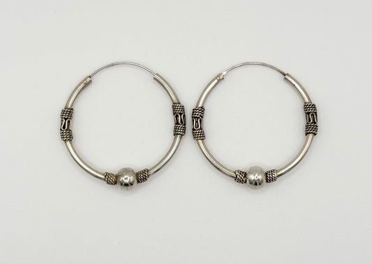 Bali hoop earrings