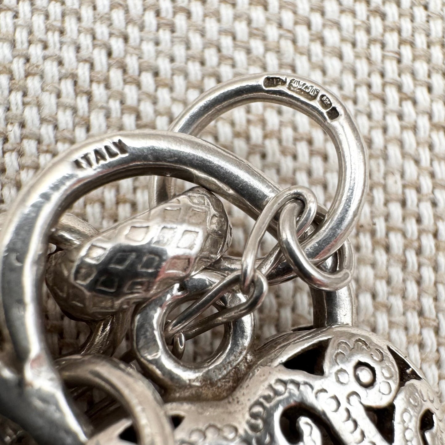 Silver belcher bracelet with heart-shaped lock