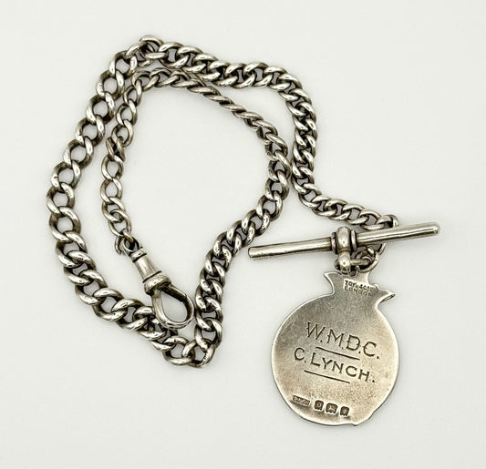 Antique Albert chain (Birmingham 1907) with medallion (London 1929)