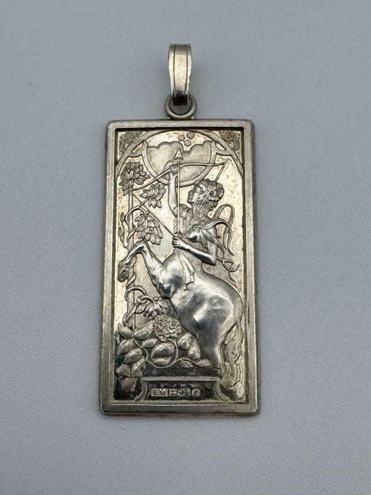 Art Nouveau zodiac-themed pendant, Birmingham 1979