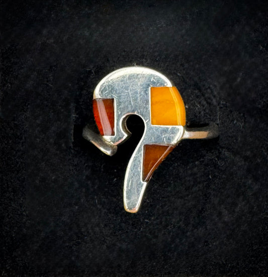Amber ring, size M/6
