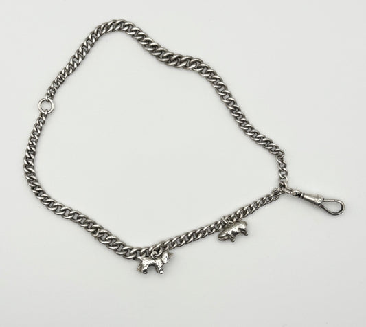 Antique charm bracelet, Chester 1907