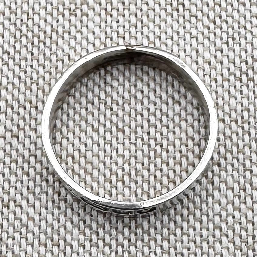 Silver hallmarked band ring, London 1998, size O (US 7.25)
