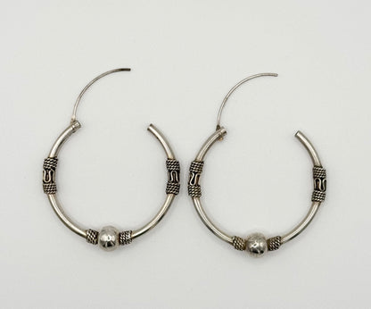 Bali hoop earrings