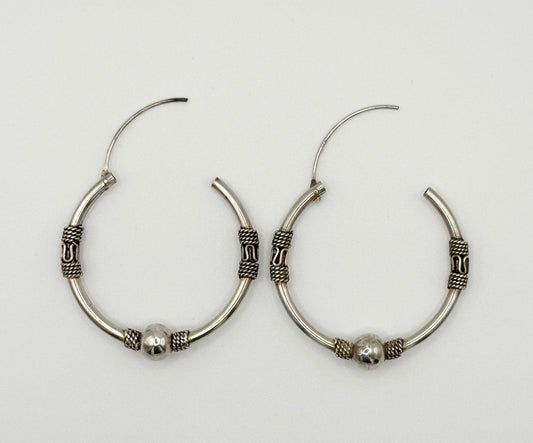 Bali hoop earrings