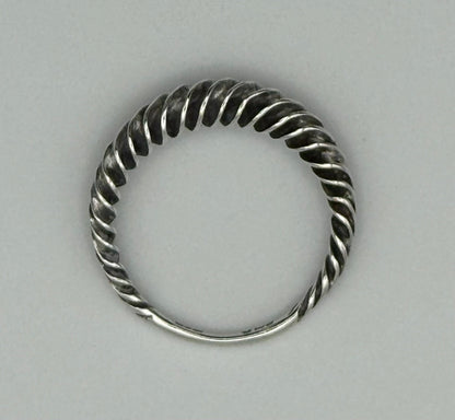 Spiral ring, London 1984, size N.5/7