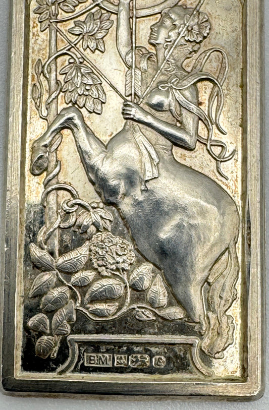 Art Nouveau zodiac-themed pendant, Birmingham 1979
