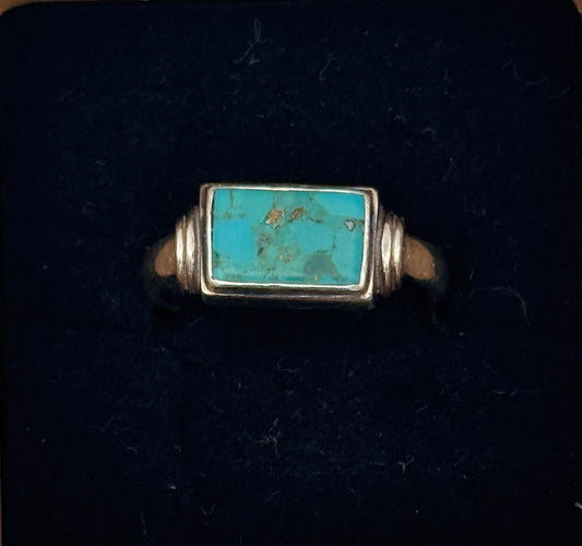 Turquoise ring, size O/7