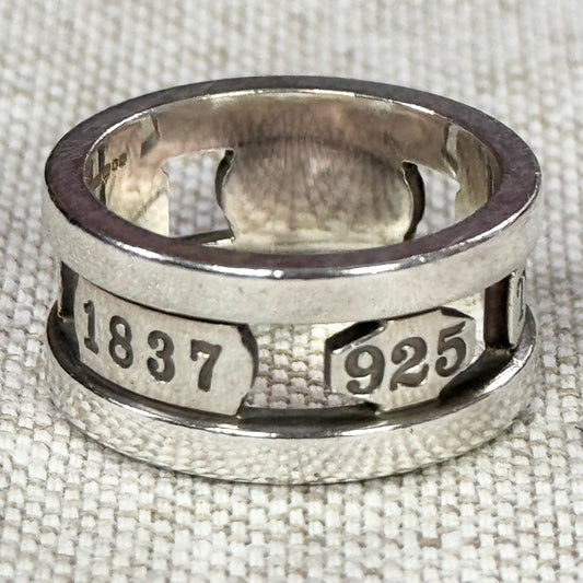 Tiffany & Co. 1837 Element ring, London 2006, size L.5/6