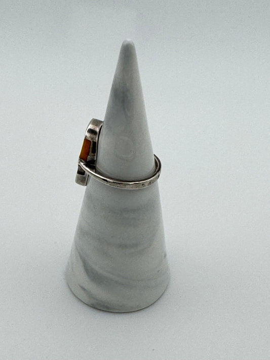 Amber ring, size M/6