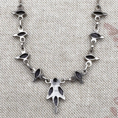 Marquise-cut iolite necklace