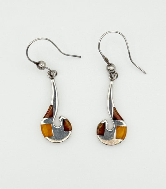Amber earrings