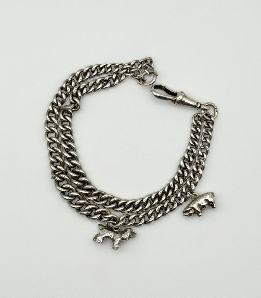 Antique charm bracelet, Chester 1907