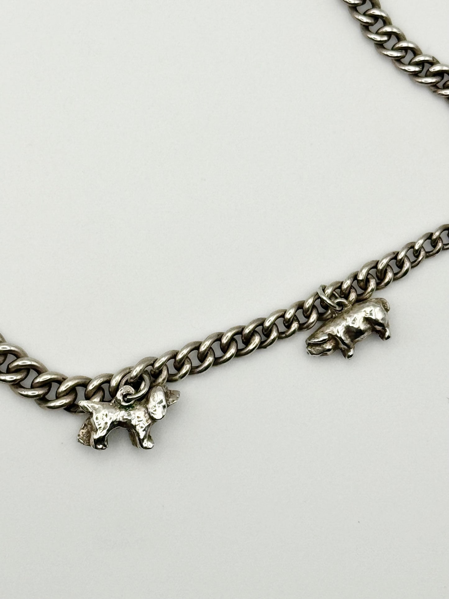 Antique charm bracelet, Chester 1907